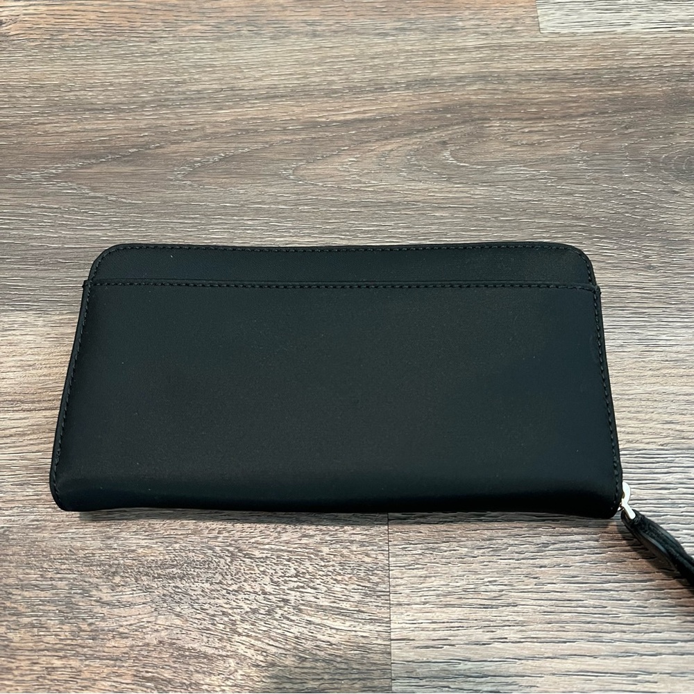 NEW Kate Spade New York Chelsea large continental wallet in black nylon material - Picture 3 of 5